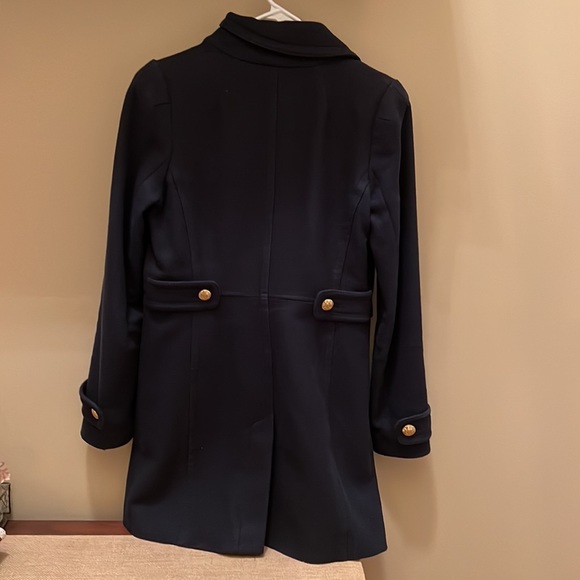 Beautiful classic tweed navy coat - Picture 3 of 3